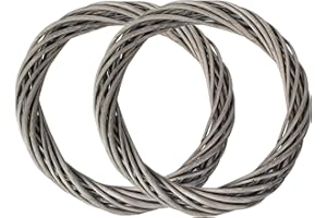 Grapevine Wreath for Crafts 2 Pack Natural Rattan Door Wreaths 12/16 Inch DIY Spring Summer Fall Winter Wreath Making Supplie