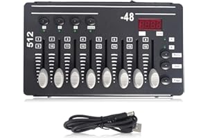 DMX512 Control Stage Light Controller Lighting Console with Real Time and High Stability Components LCD Display Light Control