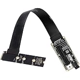 NGFF M.2 NVMe M-Key Right Angled Type 90 Degree to PCI-E X1 X4 X8 X16 Cable 30cm Graphics Card Extension Adapter PCI-Express for M2 2260 2280