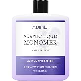 AIJIMEI Acrylic Liquid Monomer for Long Lasting 40ml Acrylic Liquid Professional Nail Art Supplies Suitable for Salon and Home 1.33Fl.oz