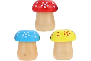 TOYMYTOY 3pcs Mushroom Shape Kaleidoscope Toys Kids Rotating Kaleidoscope Funny Toys