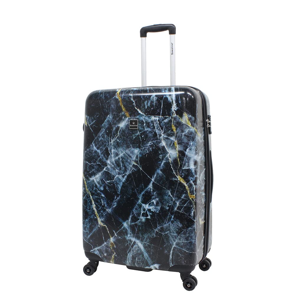 Saxoline Harde Travel Suitcase with Marmer Print L, 76 cm, Printed