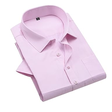 Amazon メンズ シャツ半袖 タイトフィット 形態安定 ワイシャツ