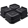 ANNKUT Bed Risers 2 Inch Heavy Duty, Furniture Risers for Bed Desk Table Sofa Couch，Oversized Bed Lifts Risers, Support up to 5000 Lbs(8 Pack Black)