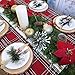 26 Pcs Assorted Artificial Winter Christmas Table Decorations Set Table Scatter Vase Bowl Fillers Golden Glitter Apples Pears Mini Pine Cones Poinsettia Flower Heads Snowflakes Red Berry Picks