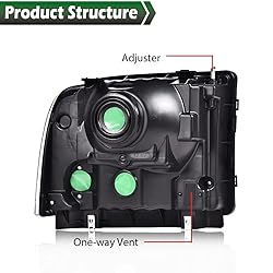 GRAND ORANGE Headlights Assembly Compatible with