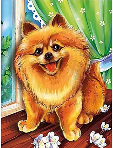 Leegor Home Retro Rose Flower 5D Diamond Painting Embroidery DIY Paint-By-Diamond Kit Home Wall Decor