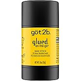 got2b glued on-the-go wax stick, 1.8oz, sleek and slick styles, style your hair without the crunch, helps control frizz