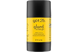 got2b glued on-the-go wax stick, 1.8oz, sleek and slick styles, style your hair without the crunch, helps control frizz