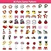AWEHIRU PP OPOUNT 100 Pieces PVC Shoe Charms 64 Different Shapes Shoe Charms Including 36 Pairs Same Pattern and 28 Pieces Single Pattern Shoe Charms for Bands Bracelet Wristband