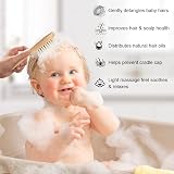 Aolso Baby Hair Brush 3Pcs Wooden Handle Eco Friendly Scalp Care Gift view 3