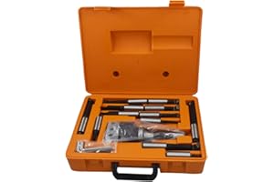 findmall 12Pcs 3 Inch Boring Head R8 Shank 3/4 Inch Carbide Boring Bar Set