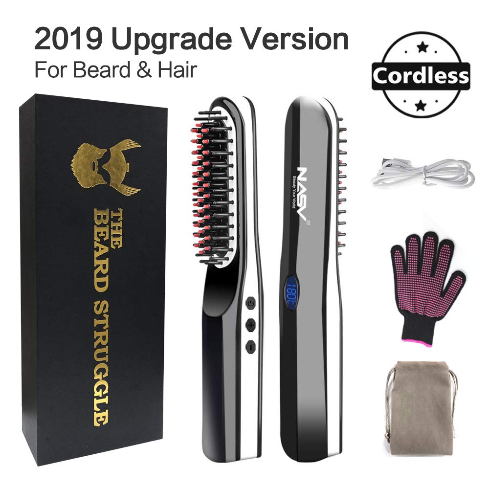 beard struggle straightener