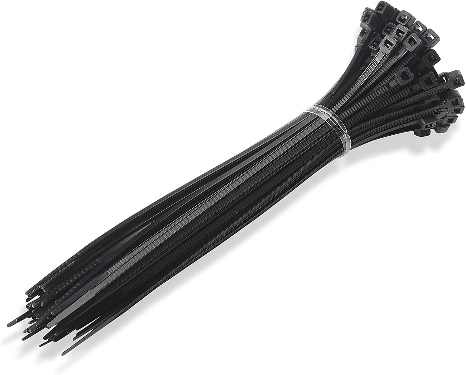 100 Pack Cable Ties Black, Nylon Zip Ties for DIY, Office, Garden, Garage and Workshop, Multi-Pack Plastic Tie Wraps Size: 3.6mm x 140mm