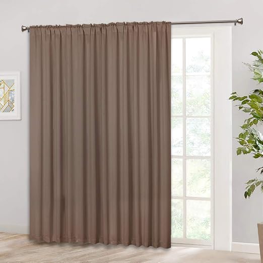 Amazon Com Ryb Home Wide Large Sliding Door Curtains Blackout