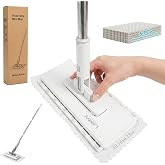 Hands Free Multi Purpose Flat Mop for Floor Wall Cleaning Pet Hair Removal with 5 Disposable Refill Pads