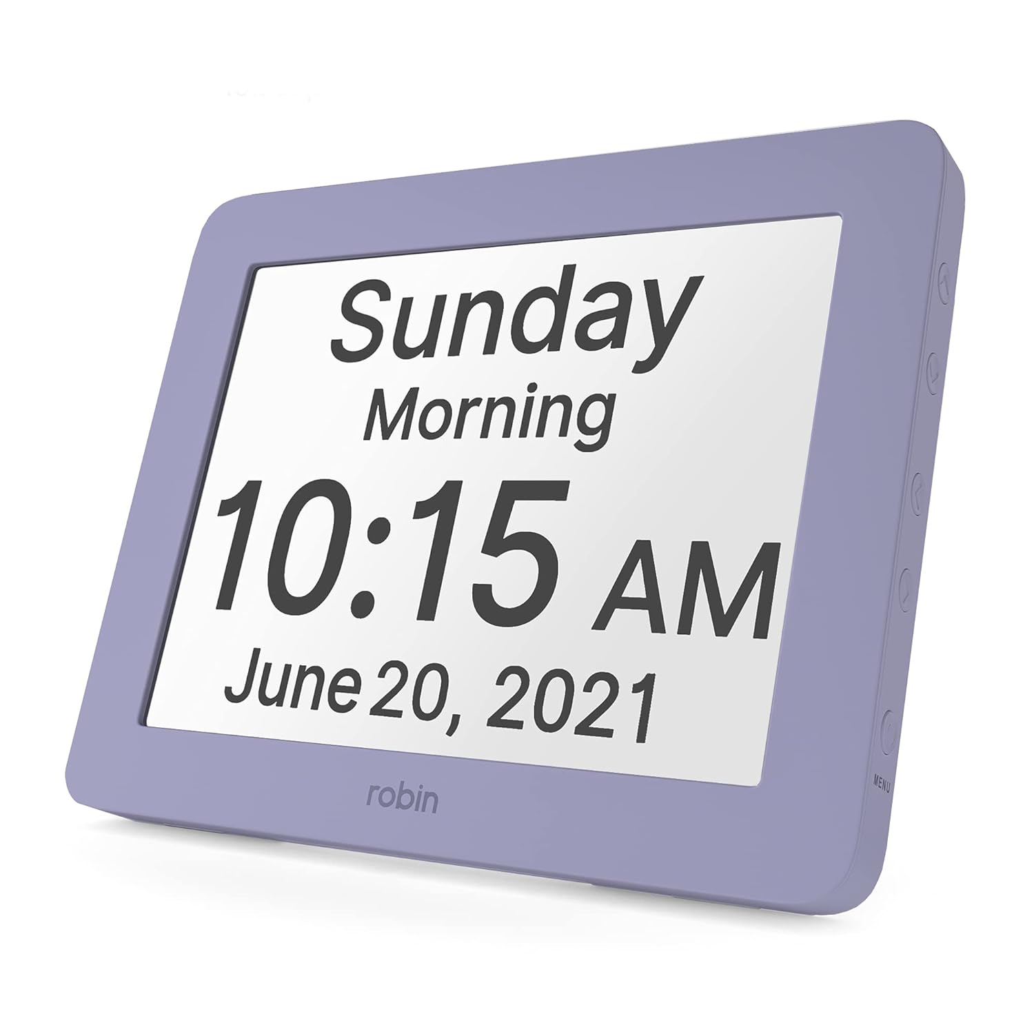 Robin, 2020 Version, Digital Day Clock 2.0 with Custom Alarms and