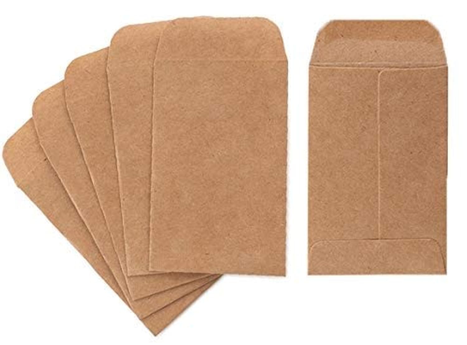 Photo 1 of Coin And Small Parts Envelopes 100 Pack 2.25"x 3.5" With Gummed Flap For Homes And Office Use (100 Pack)
