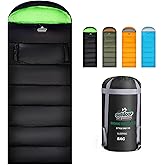 4 Season Adults & Kids Sleeping Bag - Warm, Waterproof & Lightweight - Great for Camping, Backpacking & Hiking