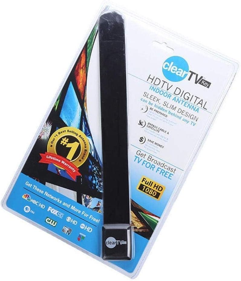 Clear TV Key Clear TV Full 1080p HD Digital Indoor Antenna HD TV Free TV Digital Receiver Satellite TV Indoor Antenna Ditch Cable As Seen on TV