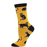 Socksmith Black Cat Socks Gold Size 9-11, 1 EA