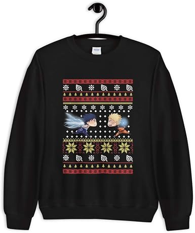 Viral Creative Sasuke Boruto Naruto Shippuden Anime Funny Ugly Christmas Sweater Print Men Women Unisex Hoodie Fashion Hoodies Sweatshirts