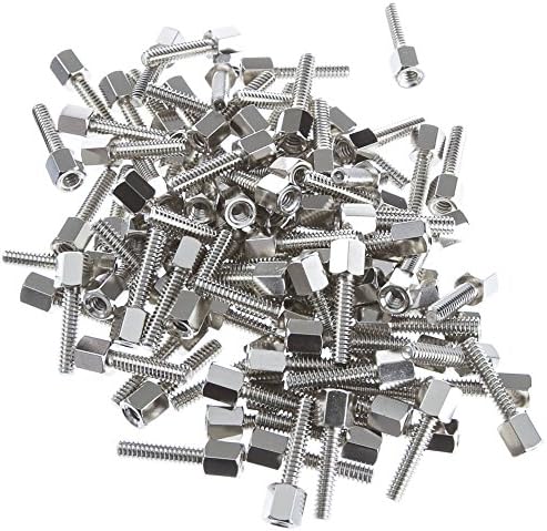 GadKo Hex Nut Jack Screw, 100 Pieces, # 4 - 40, 17.08mm