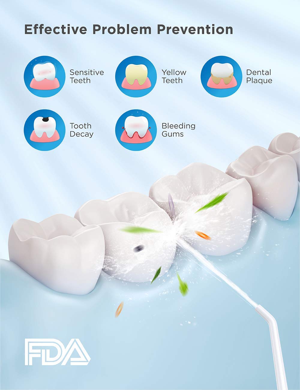 Water Flosser Cordless, CREMAX Portable Water Pick Teeth Cleaner with 3 Modes 4 Jets, Powerful Cleaning, 300ML Water Tank, IPX7 Waterproof, Rechargeable Dental Oral Irrigator for Travel Home Braces: Beauty