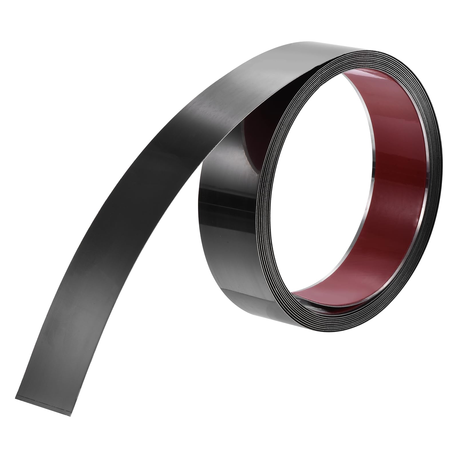 uxcell Wall Trim Molding, Stainless Steel Peel and Stick (Mirror-Like Finish), for Ceiling, Mirror Frame 16.4Ft x 1.6in，Black