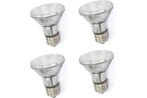 PAR20 50 Watt E26 Medium Base Halogen Flood Light Bulbs,Dimmable Bulbs for Range Hood Lights,Ceiling Fan,Table Light
