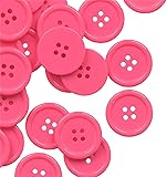 YAKA 80Pcs 1inch(25mm) Sewing Resin Buttons Round