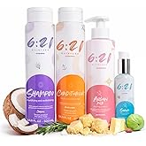 621 by Kika Nieto Complete Hair Repair Set, Strengthening Shampoo, Deep Conditioner, Argan Milk Leave-In & Rosemary Hair Serum; Vegan & Paraben-Free Daily Routine for Damaged Hair