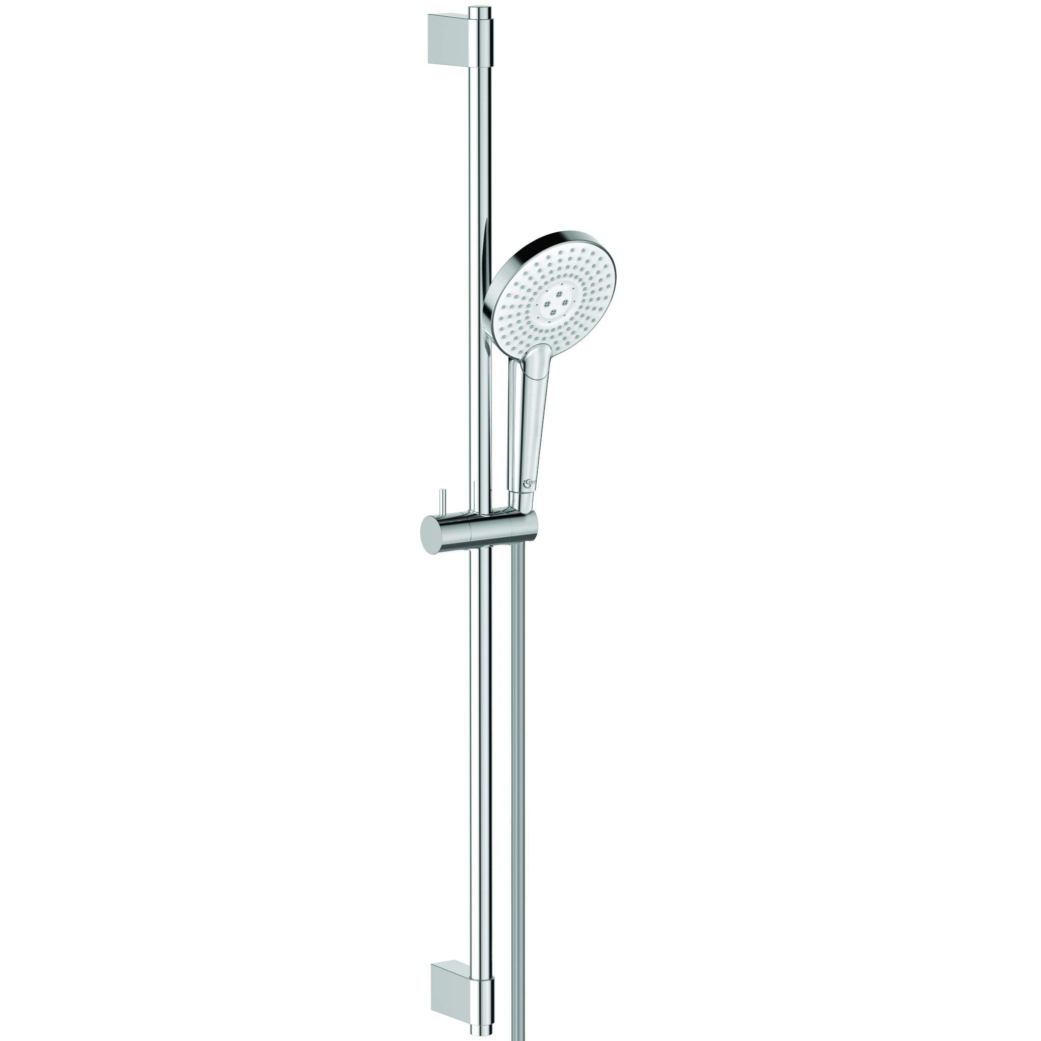 Ideal Standard – Evo Jet Round 125Mm Dia Shower Kit 900Mm Rail