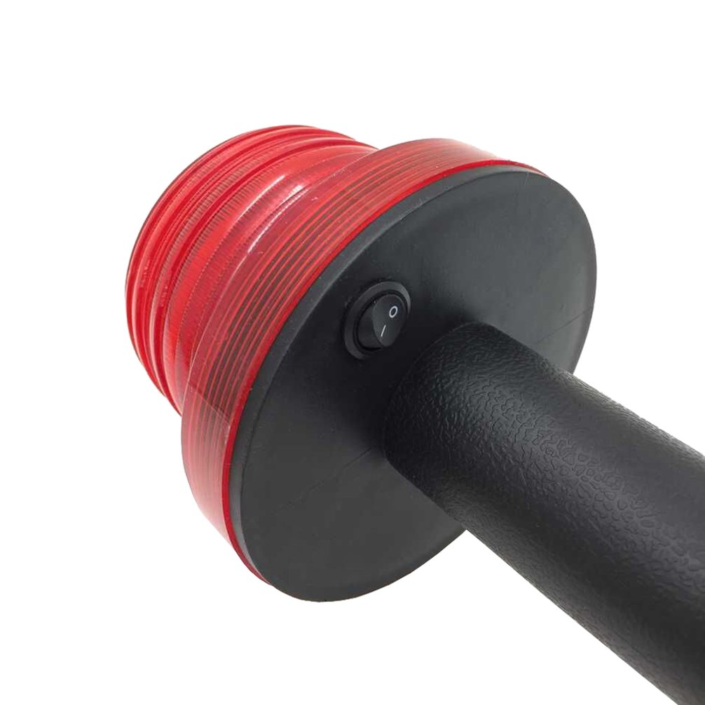 DESpark Handheld Emergency LED Solar Powered Strobe Warning Light