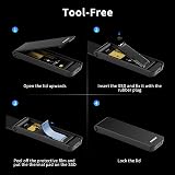 FIDECO M.2 NVMe SSD Enclosure USB 3.2 Gen 2 10Gbps Sandwich Tool-Free view 6