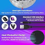 LITE WORLD 2Pack Disco Ball Light 4W USB DC5V Party Stage Lamp LED Strobe view 3