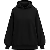 PRETTYGARDEN Hoodies for Women Oversized Pullover Sweatshirts Ruched Long Sleeve Casual Tops Spring Fall Fashion Y2K Clothes