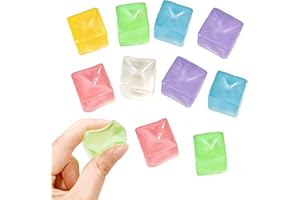 Ice Cu-BES Fidget ,Soft Square Sque-eze Cube Anxiety Stress Relief Ball Squi-shies Bulk for Adult Party Favor Gifts，Easter Gi