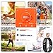 AbandShip Fitness Tracker, Fitness Tracker Watch with Slim Touch Screen and Wristbands, Wearable Activity Tracker as Pedometer Sleep Monitor for Android and iOS (Black.)