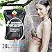 RISEPRO Solar Shower Bag, 5 gallons/20L Solar Heating Camping Shower Bag Temperature Indicator Hot Water 45°C Hiking Climbing C1004