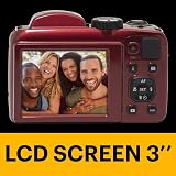 KODAK Pixpro Astro Zoom AZ255 16MP 25X 1080p 24mm 3 LCD Red with 32GB SD view 4