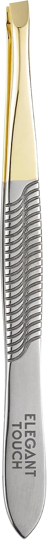 Elegant Touch Straight Tip Precision Tweezers for Unwanted Hair Removal view 2