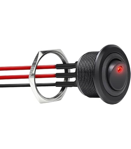 Pack De 10 Interruptores Basculantes ON/OFF VEXUNGA - 12V, SPST, 2 Pines, Ideal Para Coche Y Camper