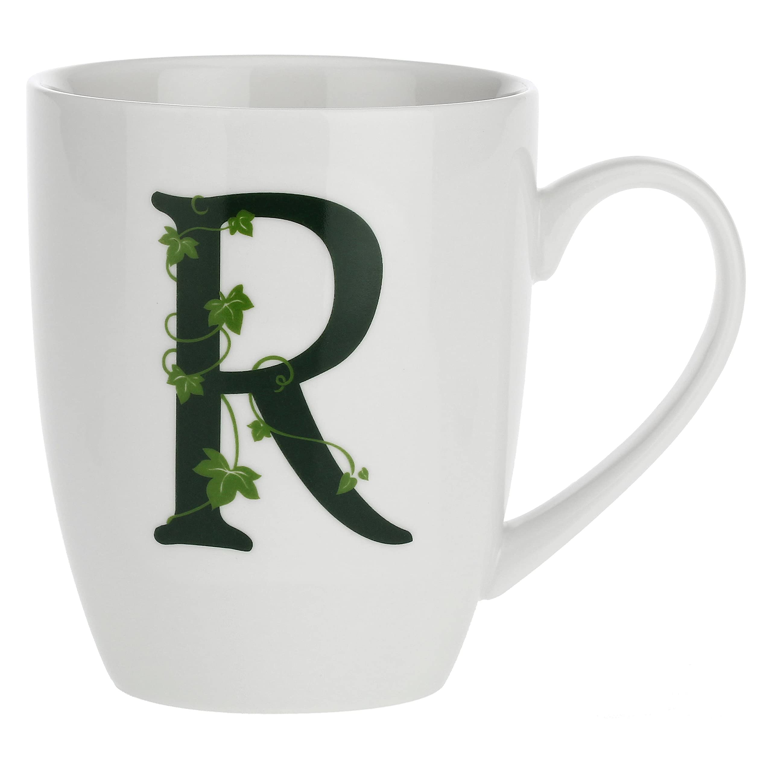 la Porcellana Mug Letter R, White