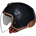 Nexx Y10 Open Face Helmet - Sunny Matte Black / Camel - Large