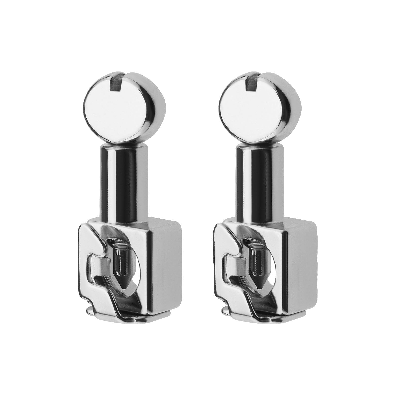 SG Store 2PCS Metal Needle Clamps Rotatable Handle Screw for Household Sewing Machine Fittings Accessories Replacement Parts Silver