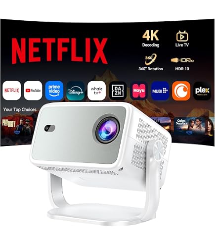 Amazon.com: Outdoor Projector with Netflix Built-in, 4K Support
