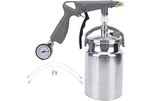 Diydeg Undercoating Spray Gun with Suction Feed Cup & Straight Spray Hoses, Pneumatic Automotive Application Sprayer for Truc