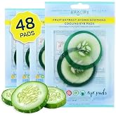 SpaLife Cooling Cucumber Eye Pads | Spa Gifts &amp; Korean Dark Circles &amp; Puffy Eyes Treatment | Nourishing Cucumber Eye Pads | Eye Mask for Puffy Eyes Daily Depuffing Eye Patches | 4 Packs of 12