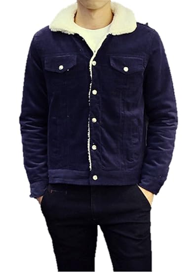 Amazon Mr X Choice メンズ ボア コーデュロイ ジャケット